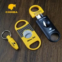 cohiba cigar cutter 3pcs sets sharp stainless steel blade v cut cigars guillotine puncher knife cigar accessories