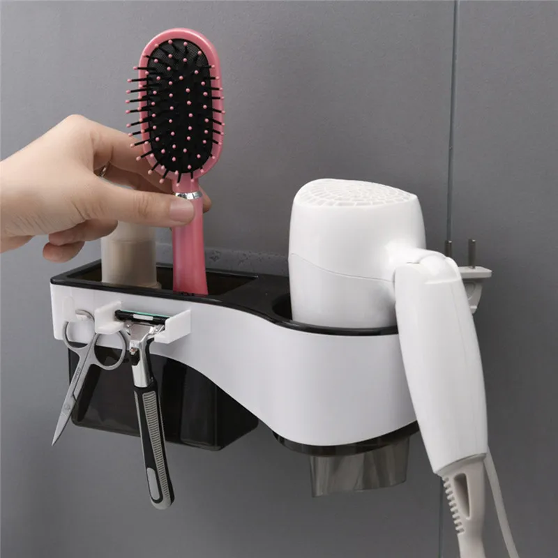 2019 фен Полка Стеллаж для ванной комнаты без ударов хранения продуктов Прямая