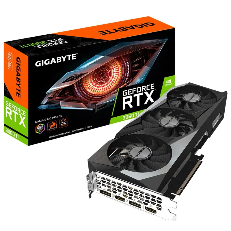 

GIGABYTE Magic Eagle PRO GIGABYTE GeForce RTX 3060 Ti GAMING OC PRO 12G Gaming Graphics Card GDDR6/192bit/