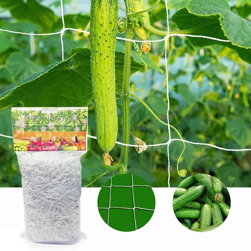 

Plant Trellis Netting Heavy-Duty Polyester Plant Support Vine Climbing Hydroponics Garden Net Accessories Multi Use Polyester