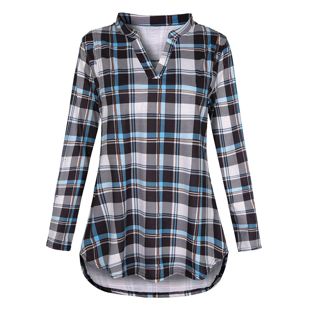 

2021 Nursing Top Women Plaid V Neck Long Sleeve Breastfeeding T Shirt Pullover Casual Elegant Pregnant Maternity Winter Clothes