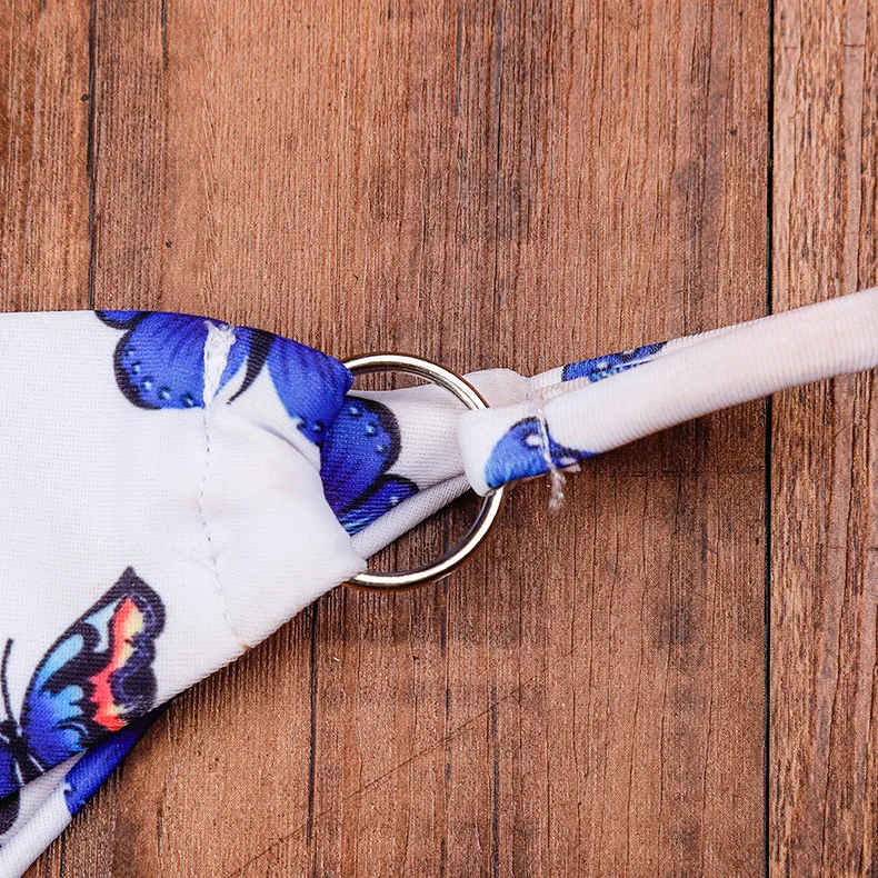 

High waist bikinis 2021 Butterfly print swimsuit women swimwear women bathers Push up biquini bathing suit 2 pieces