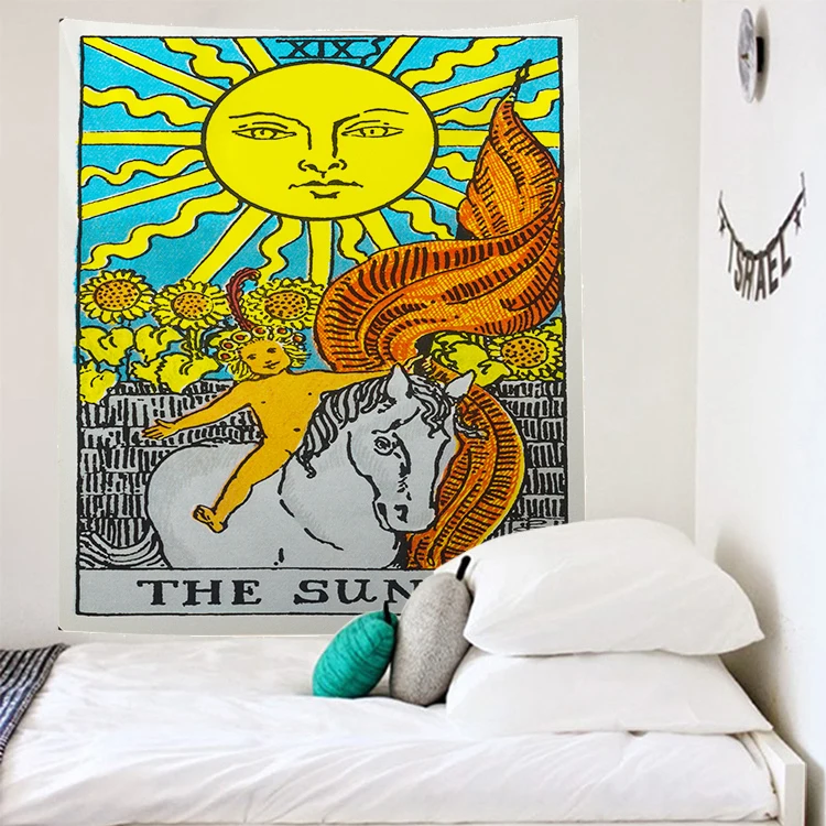 Новинка гобелен Таро луна звезда настенная подвеска полиэстер искусственное