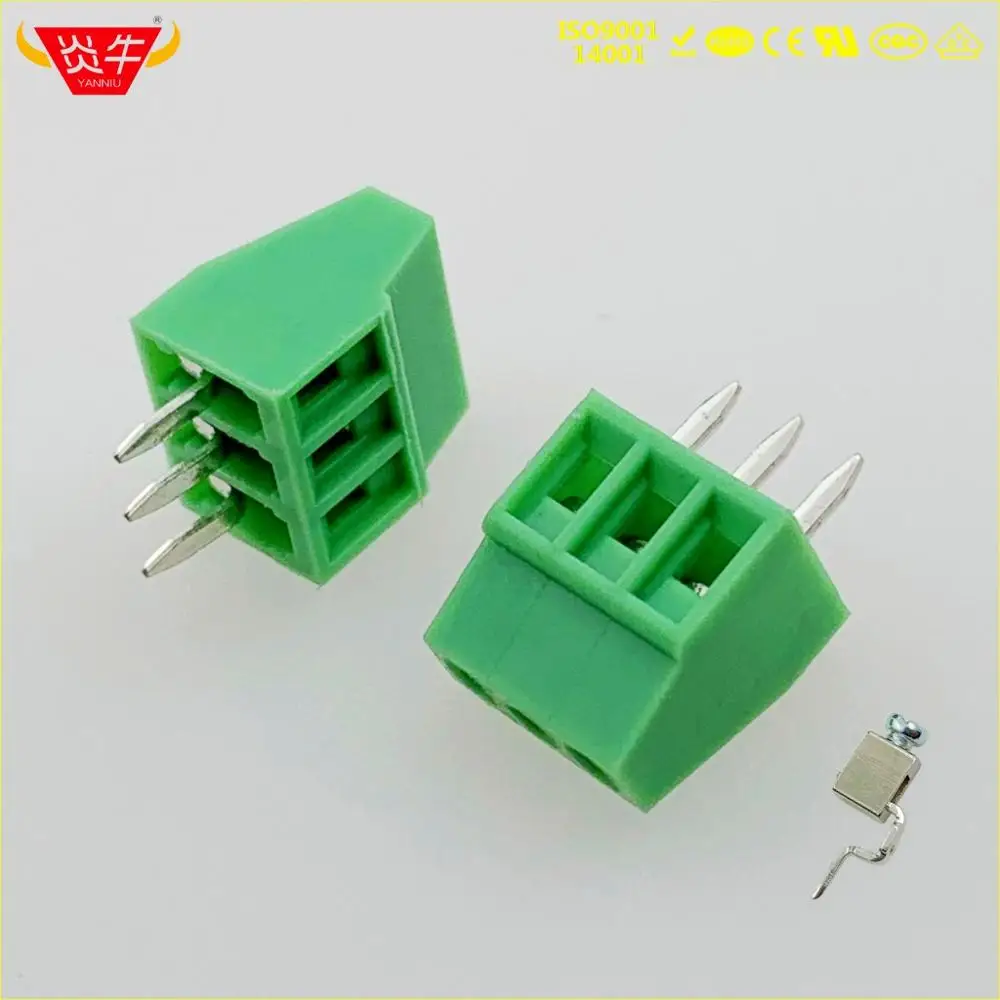 128-2.54-3P KF308 2,54 мм 2PIN PCB Универсальный винтовой клеммный блок DG308 KF128-2.54-2P MPT 0,5/2-2,54-1725656 PHOENIX CONTACT YANNIU - Цвет: 128-2.54-3P
