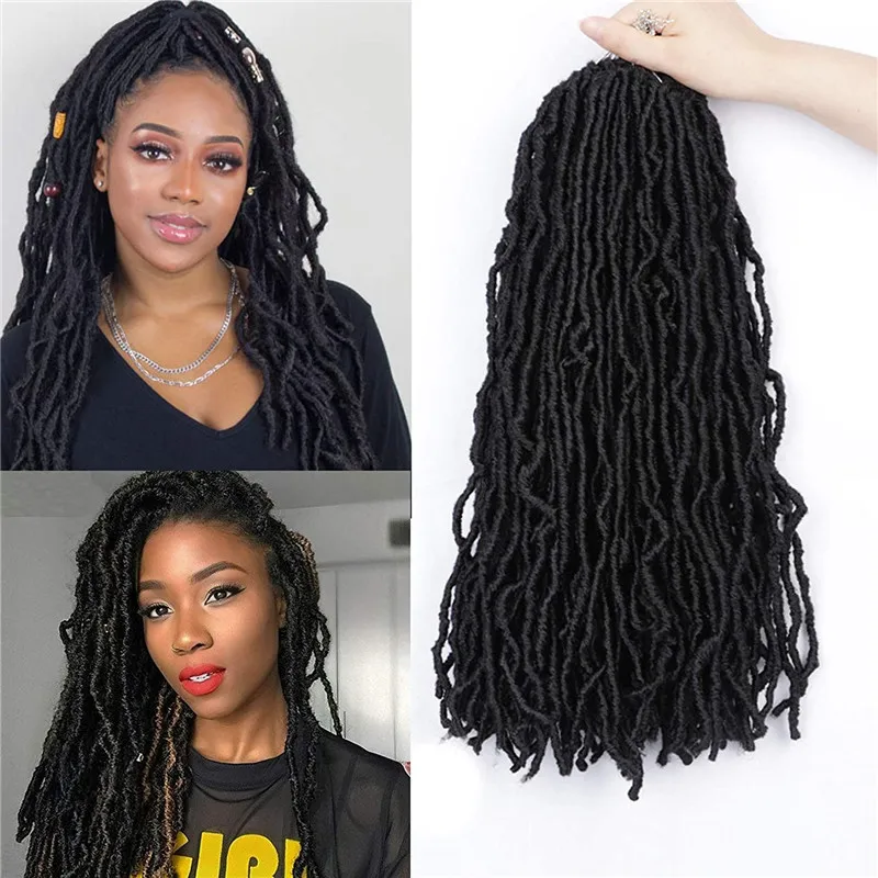 

Synthetic Crochet Braids Ombre Senegalese Twist Hair 18 Inch 18 Roots/Pack Braiding Hair For Women