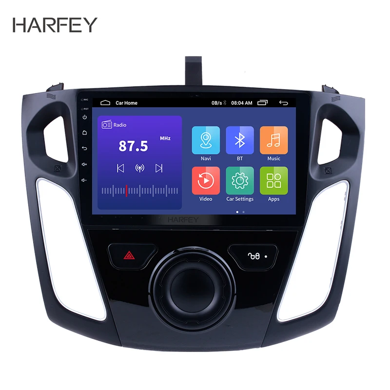 Harfey автомобильный Navi Android8.1 GPS 9 &quotHD стерео для Ford Focus 2011 2012 2015 поддержка OBD2 DVR SWC