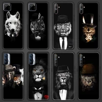 animals tigers lions wolves soft phone cover case for realme c3 c11 c15 5 6 7 7i 8 pro x7 x50 xt pro gt neo v15 5g luxury shell