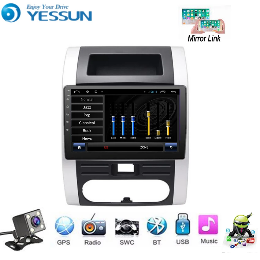 Автомобильный мультимедийный плеер YESSUN для Nissan X Trail T31 2007 ~ 2013 Android радио GPS