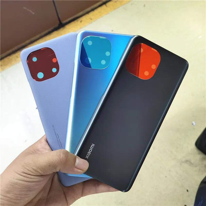 

100% Original New Glass Lid Back Cover Battery Door Housing Rear Case For Xiaomi Mi 11 MI11 5G Replacement With Adhesive