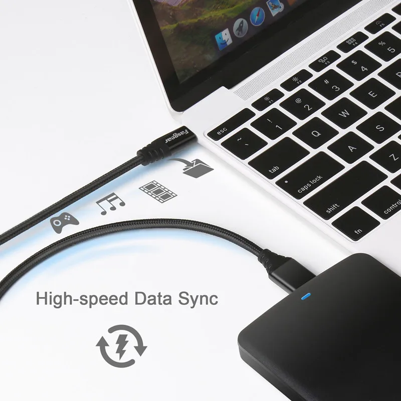 Кабель Fasgear Micro B USB C 3 0 5 Гбит/с шнур для быстрой синхронизации данных Samsung внешних