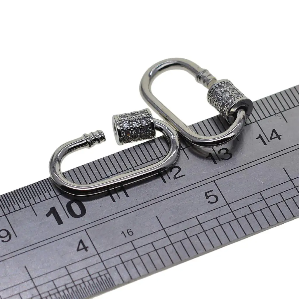 

Латунная застежка с винтовой застежкой, 4 шт., фурнитура для изготовления ювелирных изделий, аксессуары