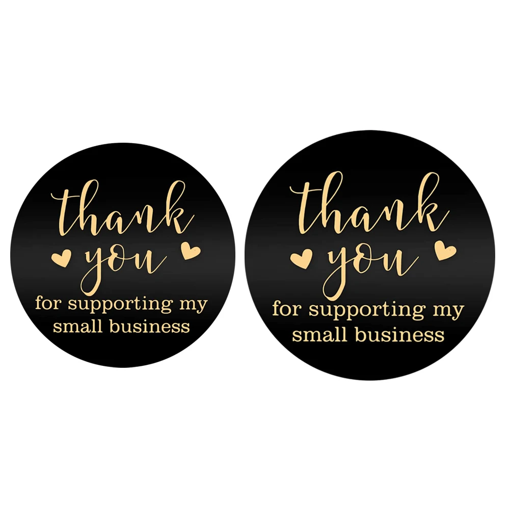 

500Pcs/Roll Sealing Label Stickers Thank you Adhesive Stickers Kraft Baking Paper Stickers For Gifts Craft Handmade Stationery