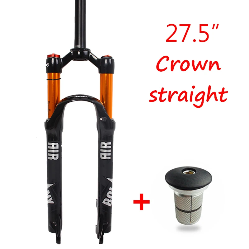 model 1 BOLANY MTB fork 26" 27.5''/29'' Crown Suspension Fork Air Straight/Tapered 1-1/8 Disc Brake Mountain Bike Forks Lightweight - Цвет: model 1