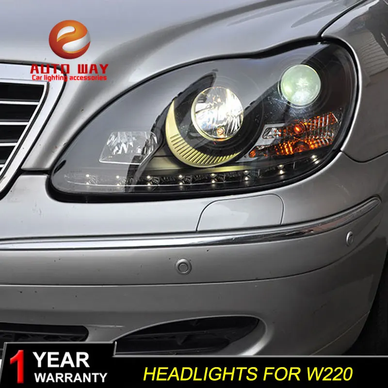 Стайлинг автомобиля чехол для передней фары Mercedes Benz W220 S280 S320 S500 S600 1999 2005