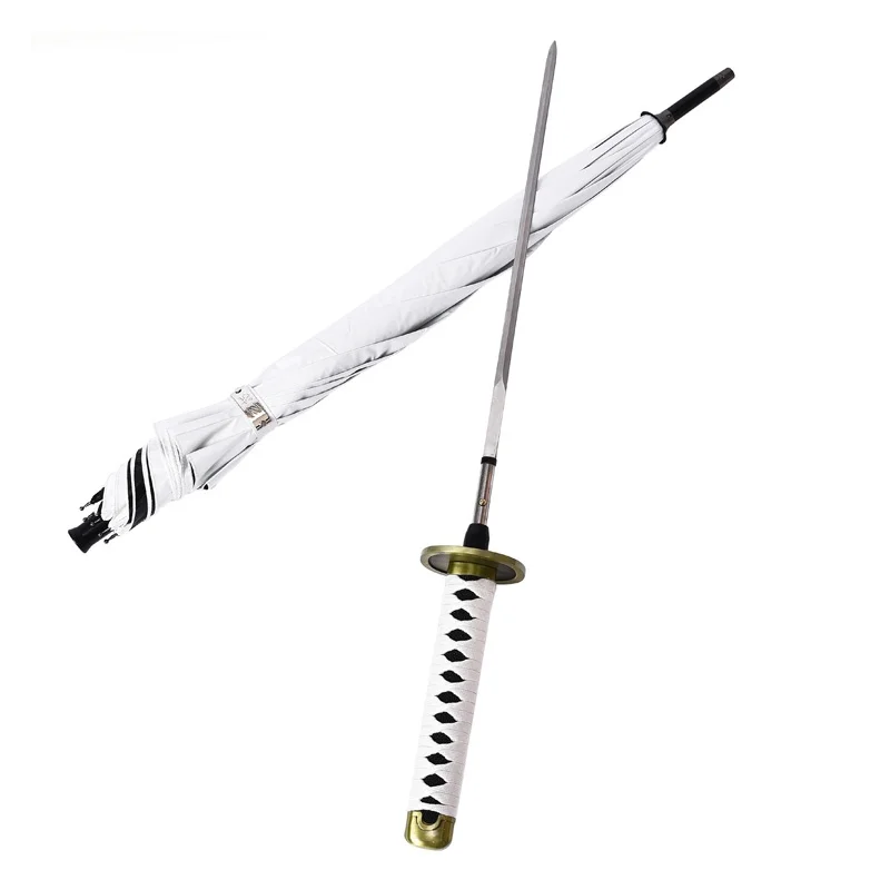 Windproof Beach Umbrella Luxury Ultralight Outdoor Parasol Women's Automatic Cane Samurai Katana Gift For Men | Дом и сад