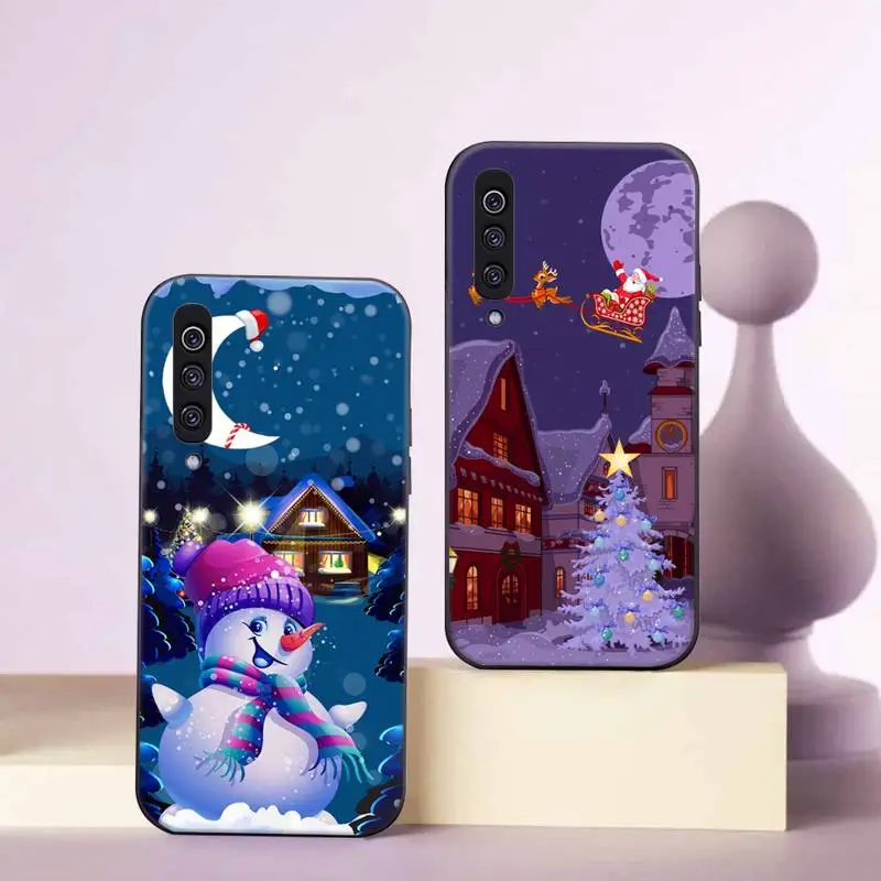 

Cartoon Merry Christmas Phone Case For Xiaomi redmi note mi 7 8 9 10 a s t pro max 4G 5g mobile bags soft funda coque shell