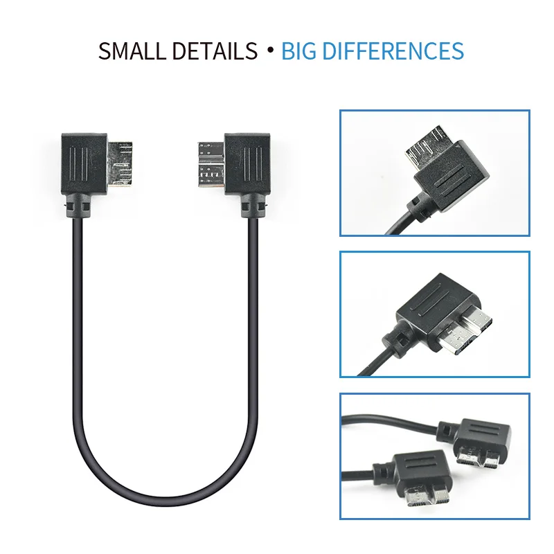 

Для ZHIYUN Crane 3 Lab USB 3,0 к многоканальному кабелю управления для Canon 5D4 5DS 5DSR 1DX2 Nikon D850 Micro 3,0-Micro