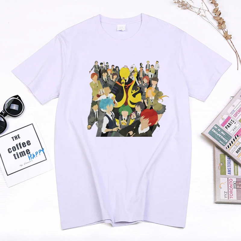 

Anime Assassination Classroom Men T Shirt Harajuku Manga Short-sleev Tops Summer Cotton Casual Streetwear Hombre Camisetas