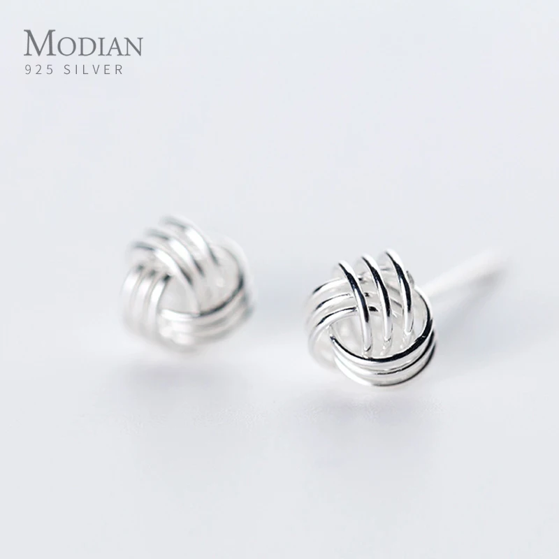 Modian Новое поступление милые узлом серьги со шпилькой для в наборе из