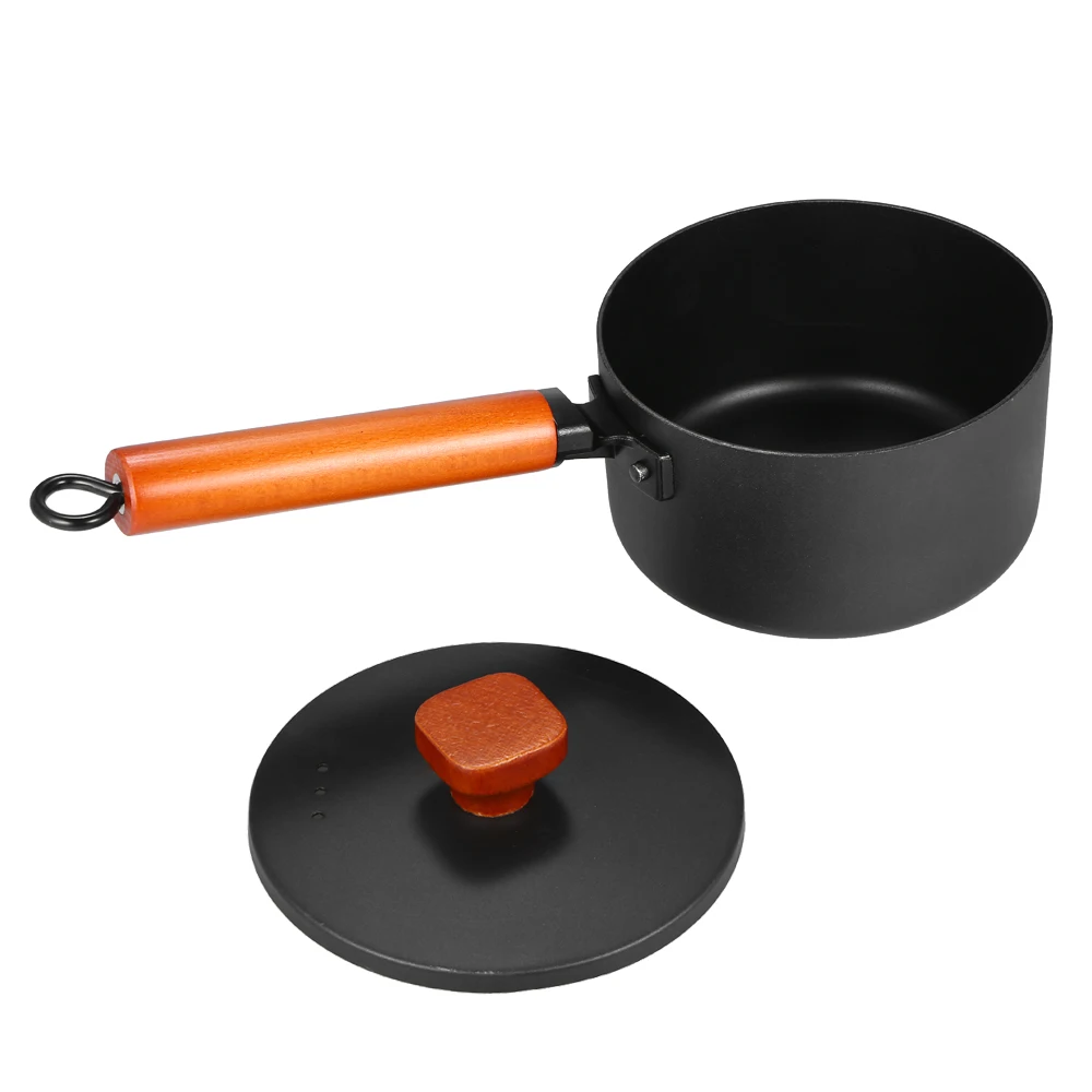 Набор посуды чугунная кастрюля сковорода антипригарная железная для тушения