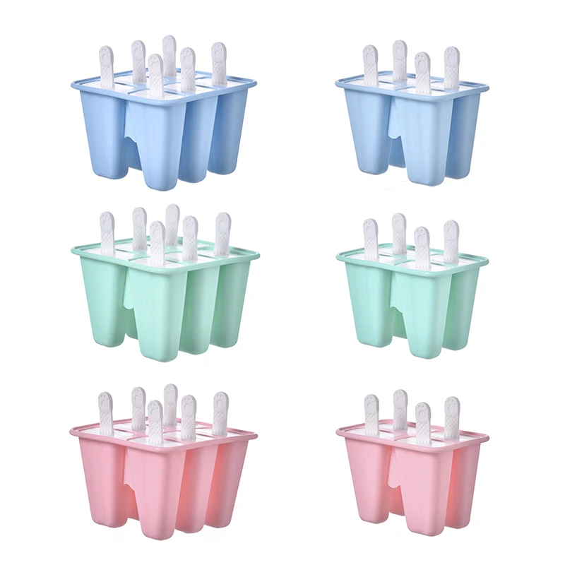 

Silicone Ice Cream Mold Maker Cube Child Kitchen Dining Bar Gadget Tools Food Grade Popsicle Ice Pop Cream Maker