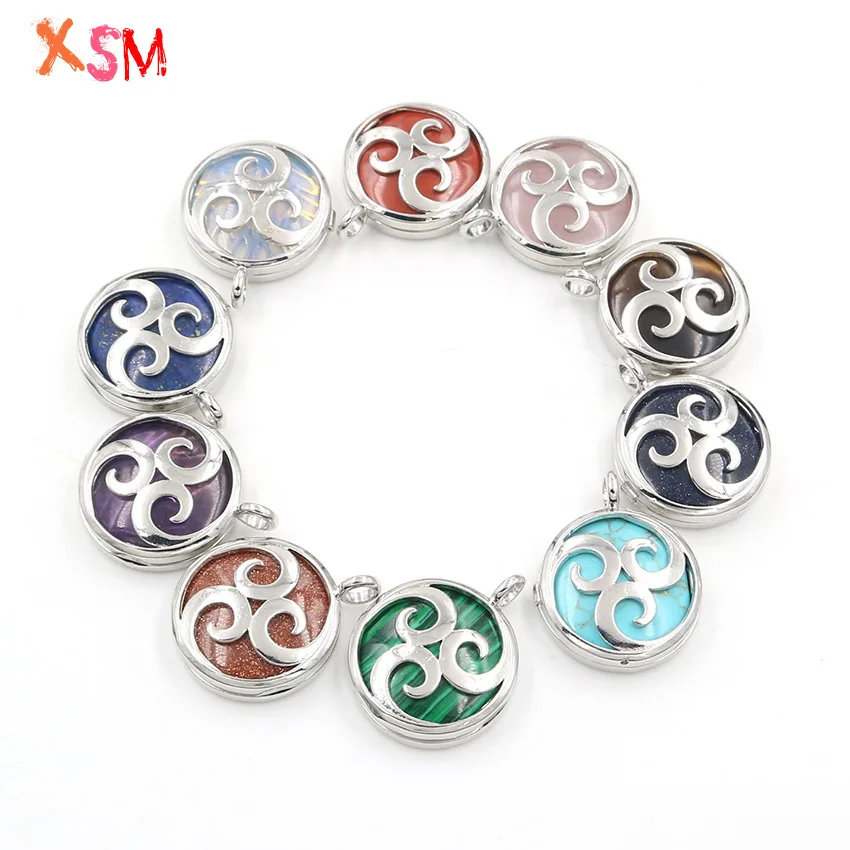 Женская подвеска для ожерелья новый дизайн натуральный аметист розовый кварц