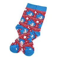 cartoon game sock blue hedgehog cute womens cotton socks kawaii harajuku stockings underwear