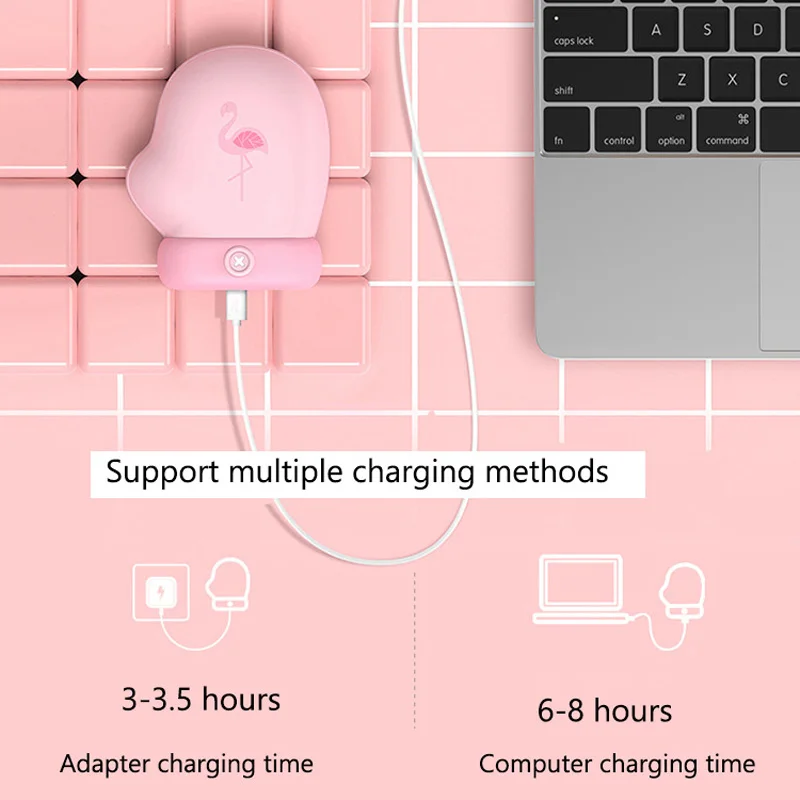 Перезаряжаемая грелка для рук 5000 мА/ч электронная портативная с мгновенным