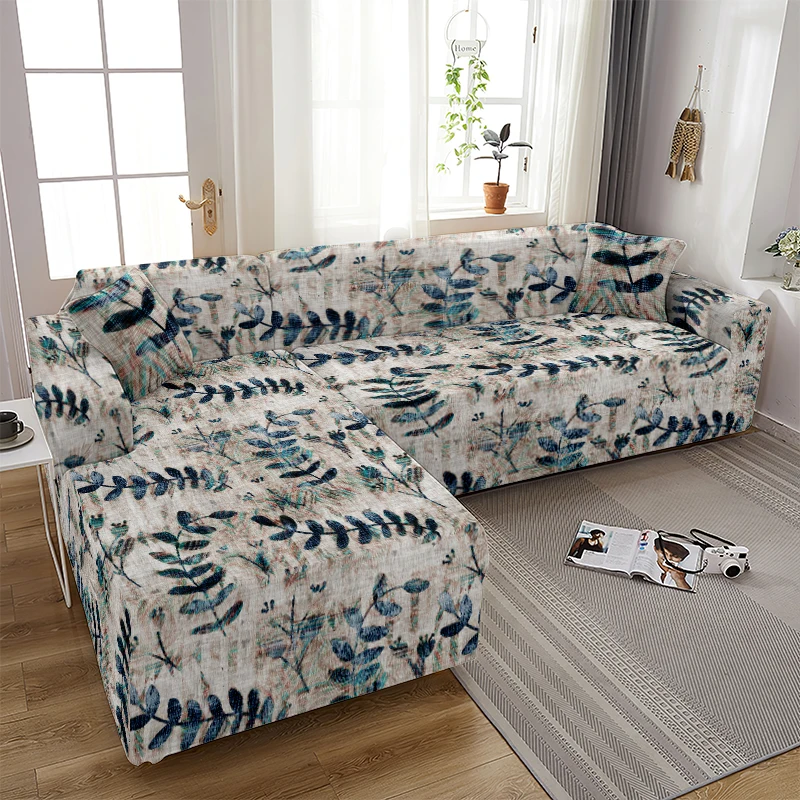 

Fashion Sofa Cover Couch Slipcovers Elastic Stretch Furniture Protector Four Seasons Flowers Anti-dirty Sofa Case 1/2/3/4-seater