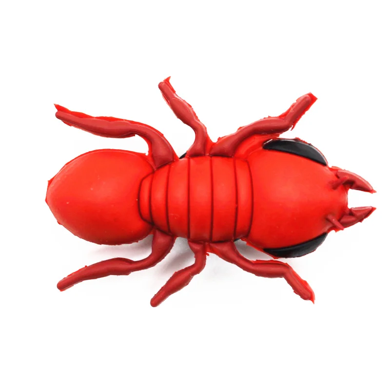 Украшения для обуви из ПВХ с 3d-изображением огненного муравья 1 шт. высокая