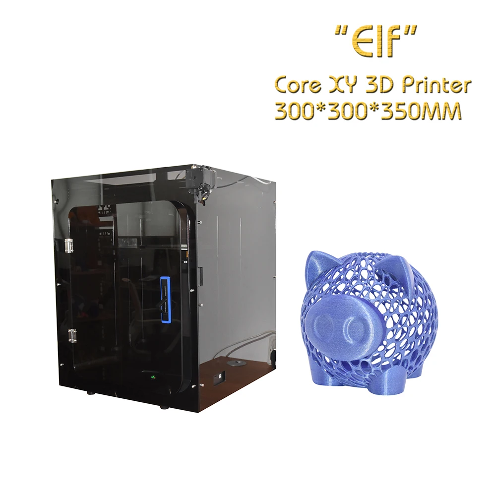 Creative3D BestNew CoreXY Elf двойной z axis 3d Принтер Высокоточный алюминиевый профиль рама большая площадь