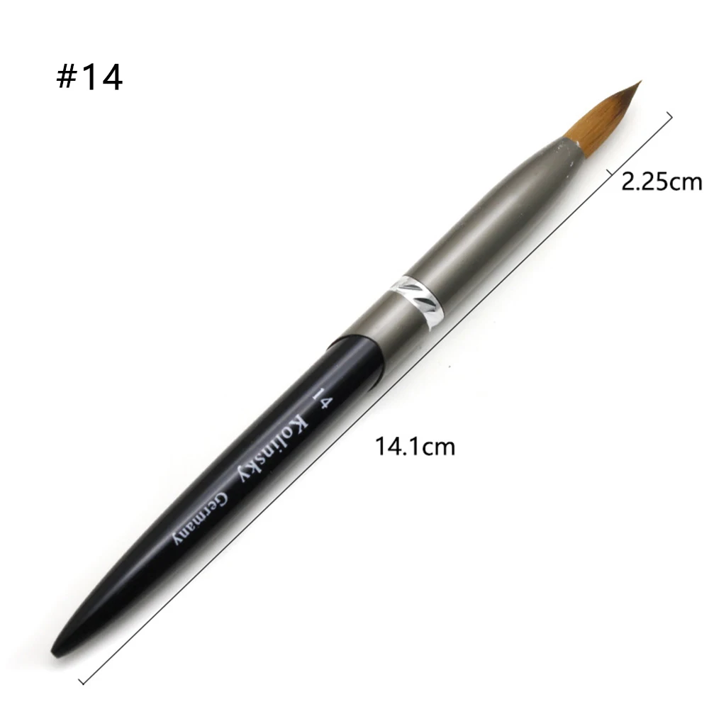 

Nail Brush Manicure Powder Plastic Handle Carving Pen Brush Oval Crimped Diy Nail Drawing Flat Round Shape Nail Beauty