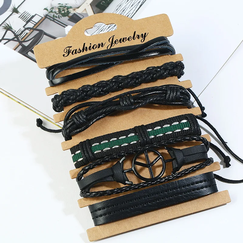 Leabyl Классическая винтажная серия DIY кожаный ремешок ручной работы 6 шт./компл.