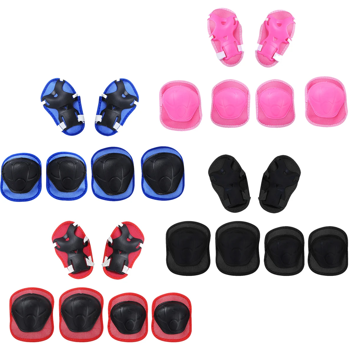 6 Дети Спорт на открытом воздухе шестерни катания велосипеде Езда безопасности