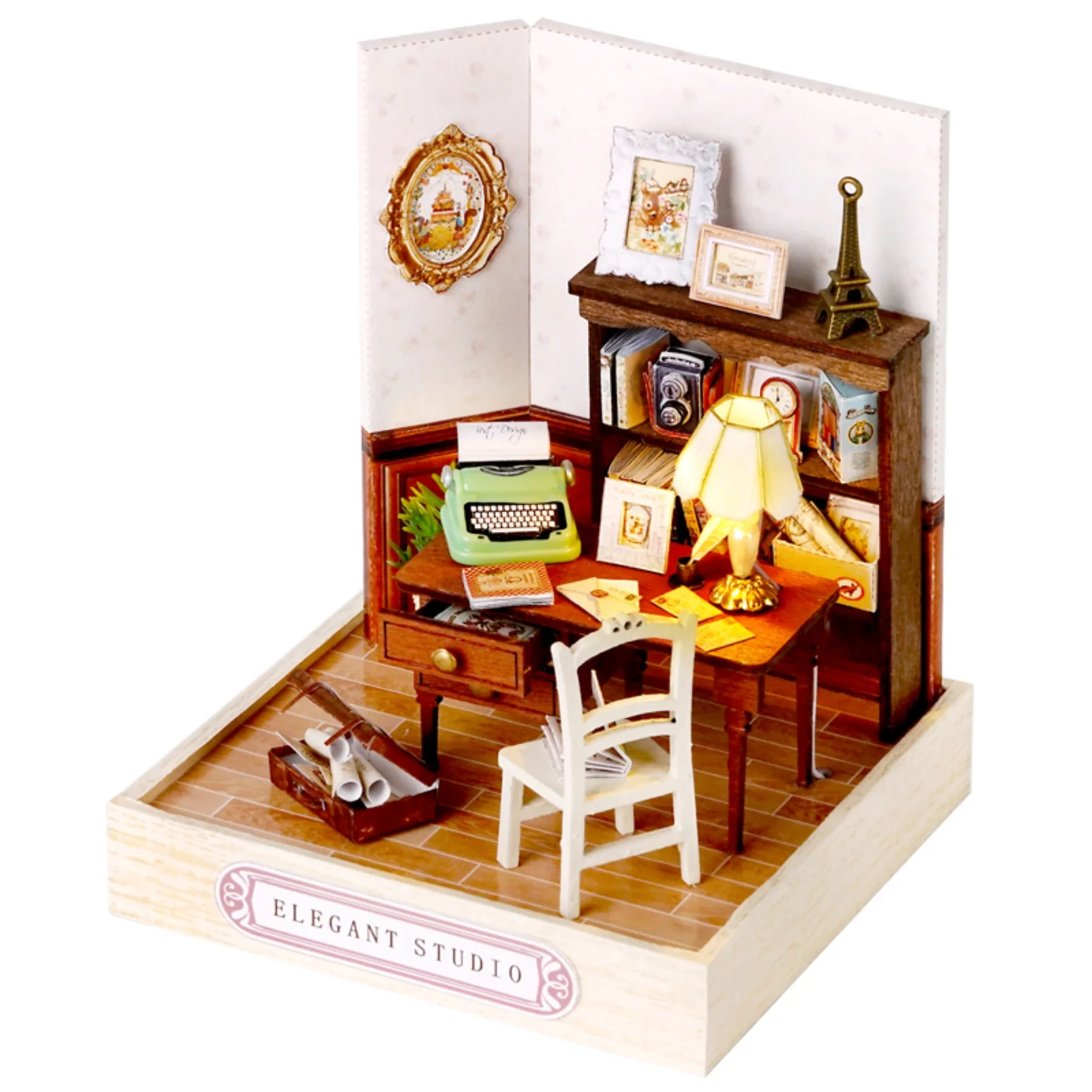 

3D DIY Miniature House Set Wooden Dollhouse With Furniture And Dust Cover Perfect Gifts For Christmas Holiday Kids Gifts