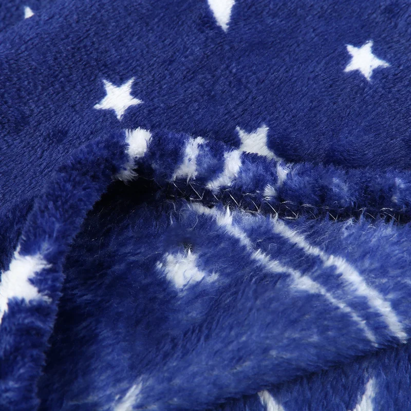 

Bright Stars Flannel Blanket Bedspread Blanket High Density Super Soft To on For The Sofa/Bed/Car Portable Plaids Home Textile