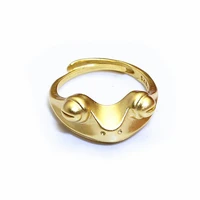 new retro frog ring cute little frog ring for women opening adjustable men andwomen through acouple fashion golden jewelry punk