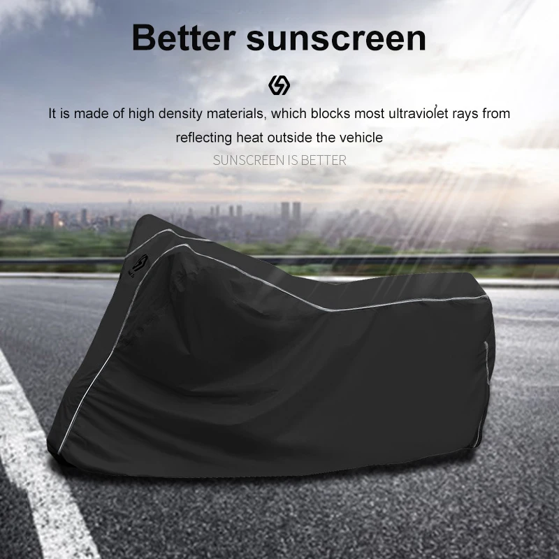 

Motorcycle Cover Universal Outdoor UV Protector Scooter All Season Waterproof Bike Rain Dustproof Cover S M L XL XXL 190T