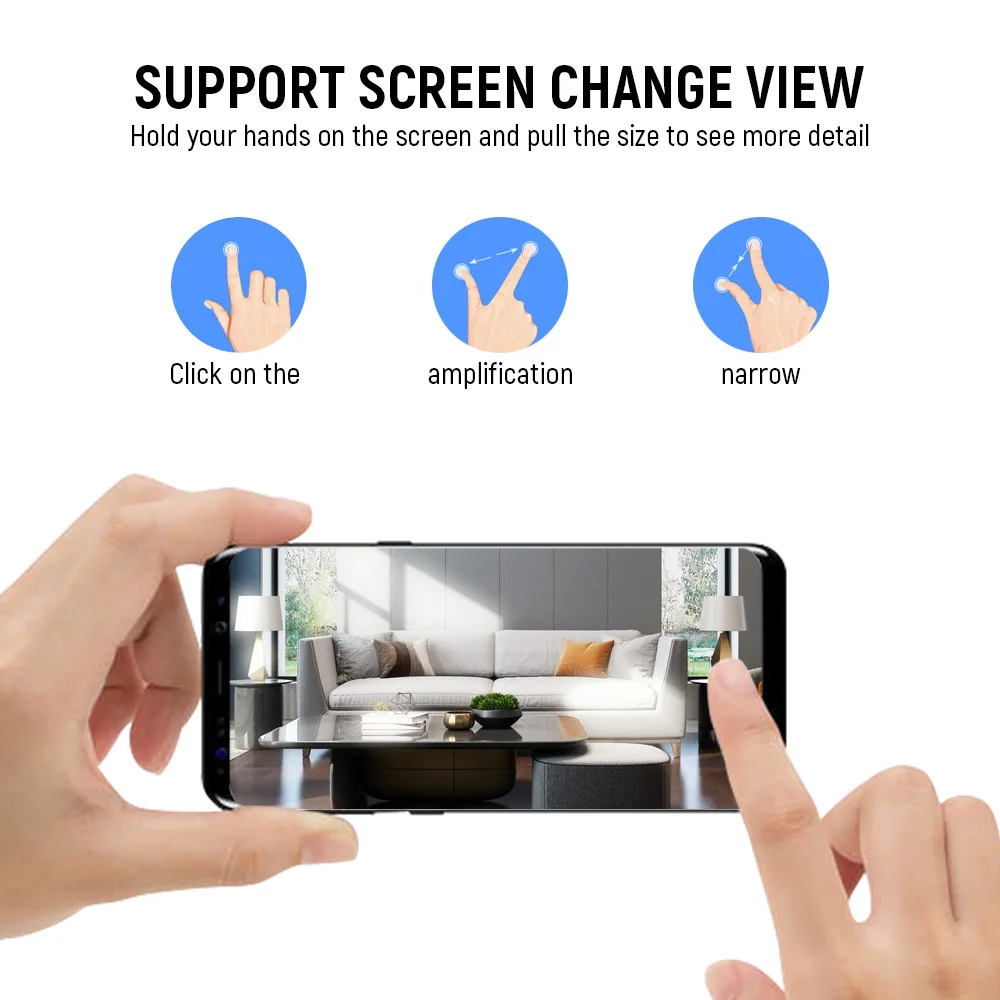 Беспроводная Wi-Fi камера 720P двухсторонняя аудио домашняя PTZ 355 ° Вращение ночное