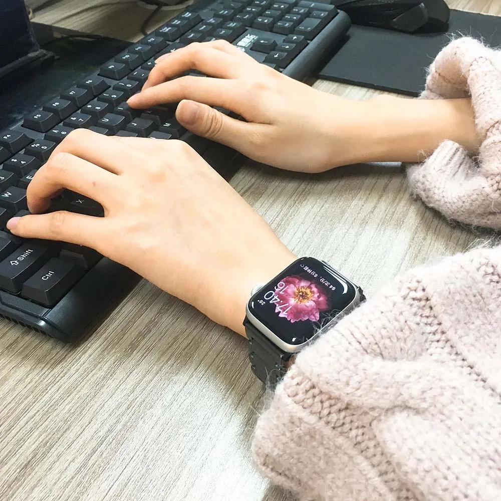 Керамический ремешок для Apple Watch 8 Band Ultra 49 мм 41 45 40 44 42 сменный Браслет серии 7 6 SE 5 4 3