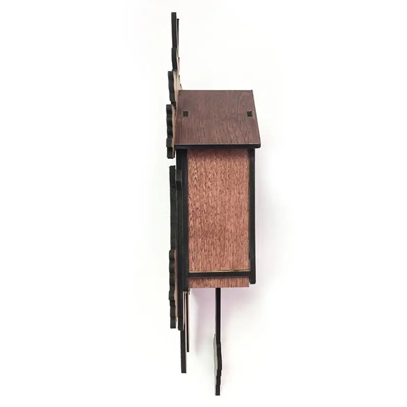 Горячее-винтажное украшения для дома настенные часы с птицей Висячие деревянные