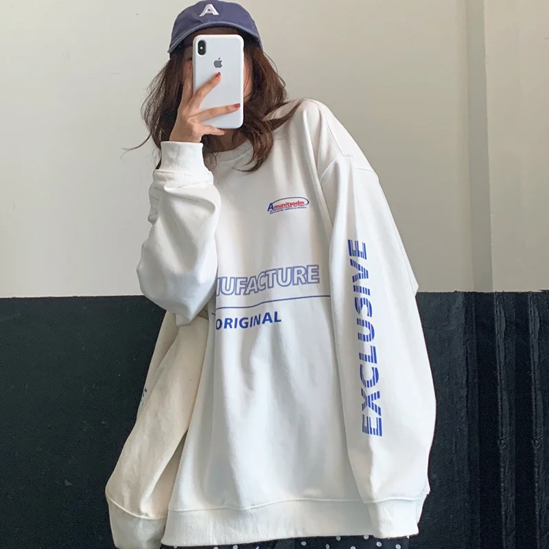 

Женский осенне-весенний тонкий свободный свитер в Корейском стиле