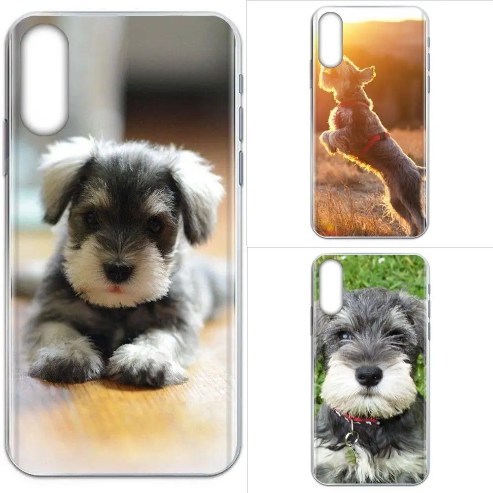 Тонкий чехол из ТПУ для Xiaomi Redmi Note 2 3 3S 4 4A 4X 5 5A 6 6A Pro Plus Schnauzer Puppy Dog|Бамперы| |