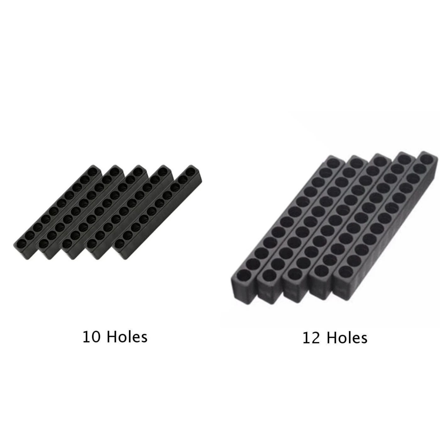 

5pcs Plastic Screwdriver Head Storage 12 Holes Hex Shank Screwdriver Bit Holder