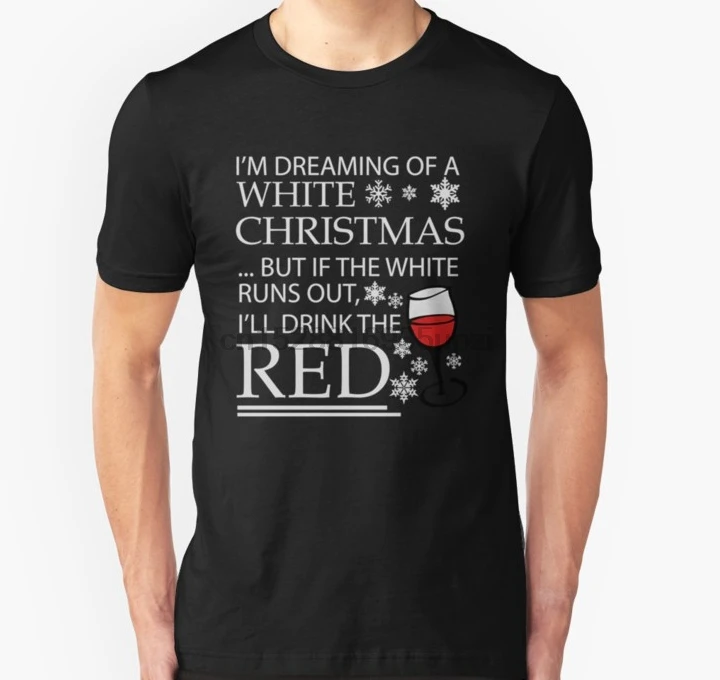 Мужская футболка с надписью Ill Drink The Red для рождества облегающая wo футболки |