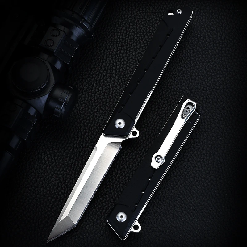 Складной нож с шарикоподшипником лезвие D2 рукоятка G10 флиппер тактические