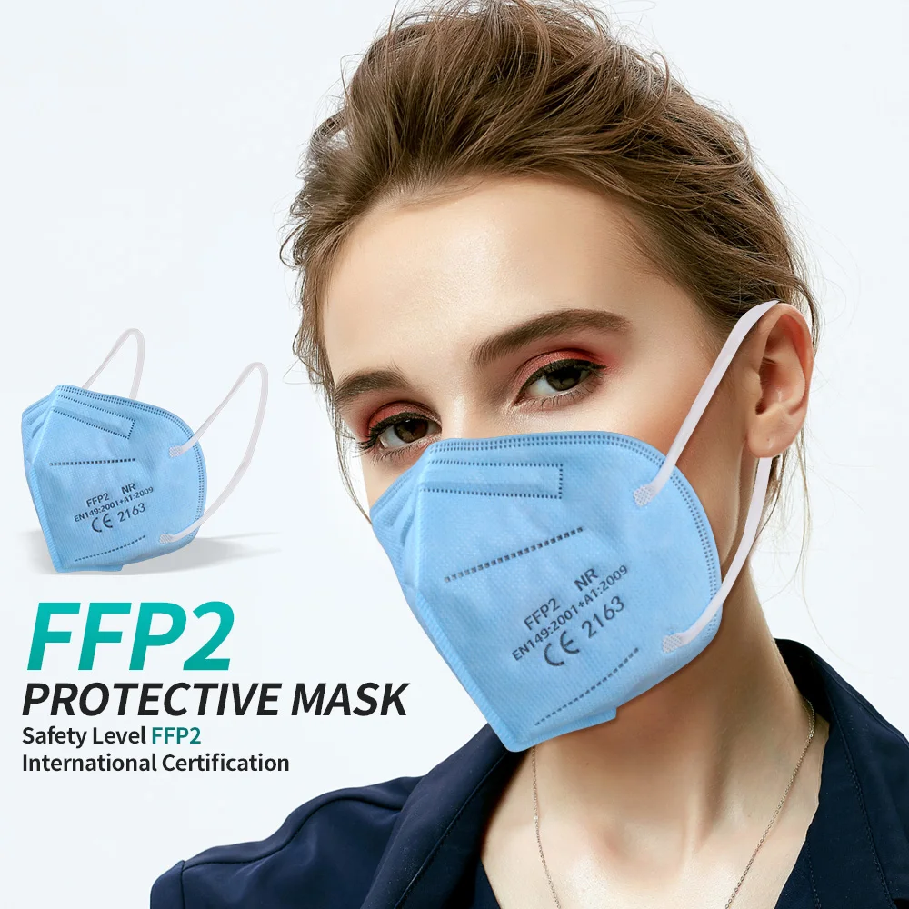 FFP2 маска для Взрослых Черная KN95 5 слоев защитная лица многоразовая ffp3 ffp2mask |