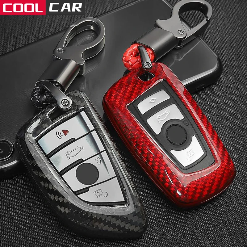100% чехол для автомобильного ключа из углеродного волокна BMW F20 F21 F22 F23 F30 F31 F32 F33 F34 F36