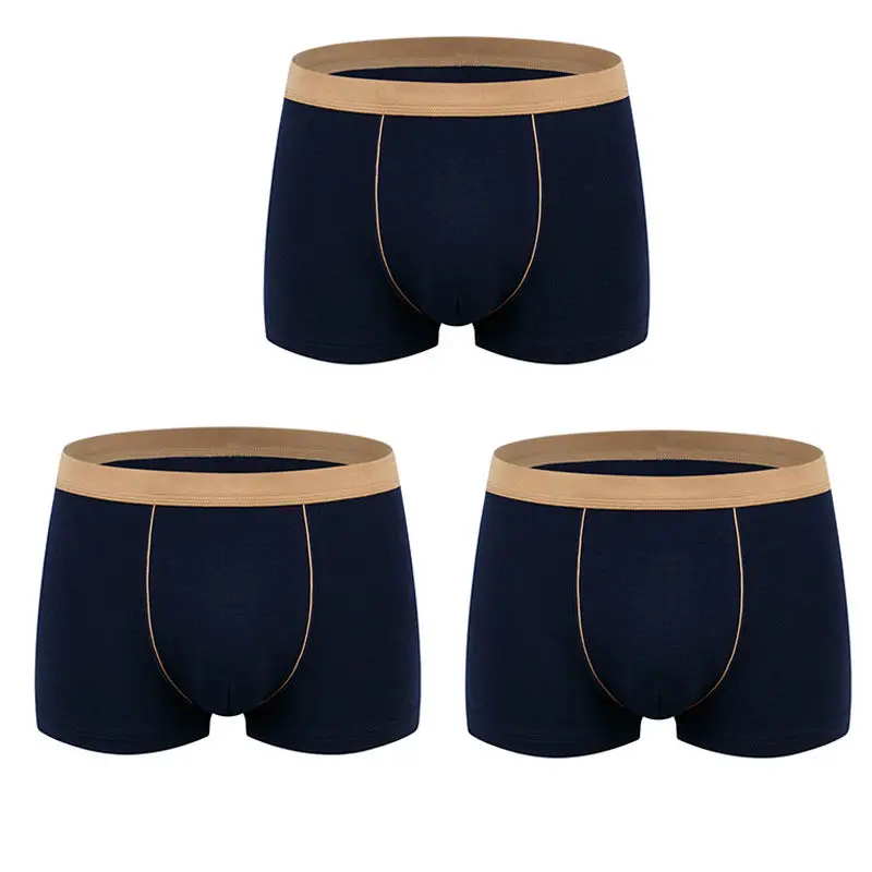 I 3PCS 9XL, большие размеры, мужское нижнее белье, мужские боксеры, много, одноцветные трусы, шорты, мужские хлопковые трусы, дышащие, интимные мужские боксеры, 4 шт - Цвет: I 3PCS