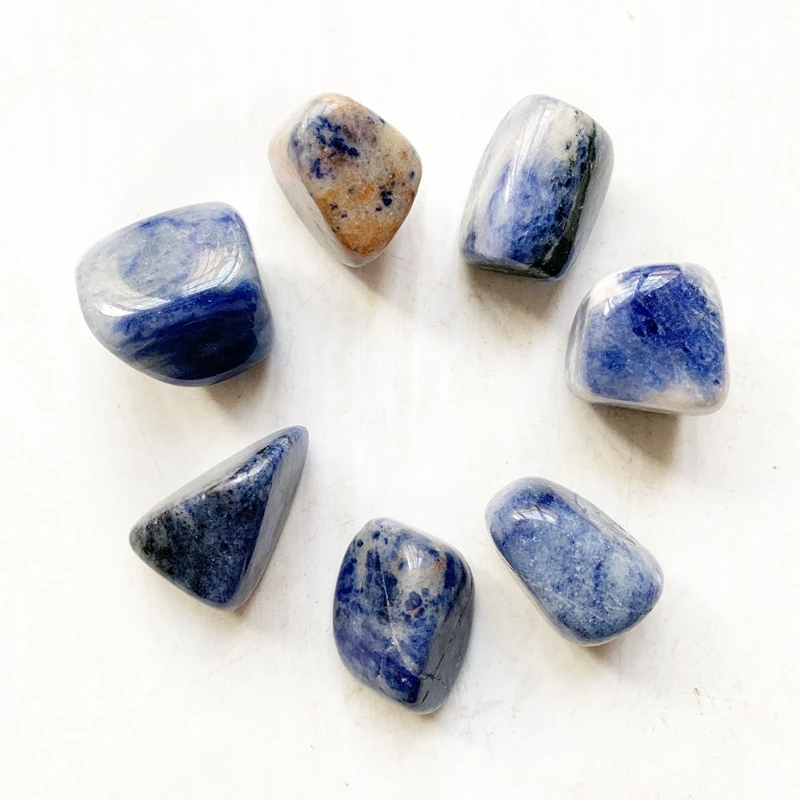 Натуральные Синие кальдалитовые камни опущенный кристалл оптом полированные